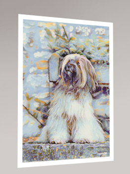 Art Print – „Tibet Terrier – Golden Stillness“